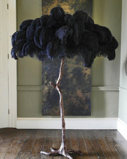 Ostrich Feather Floor Lamp - Nuvé