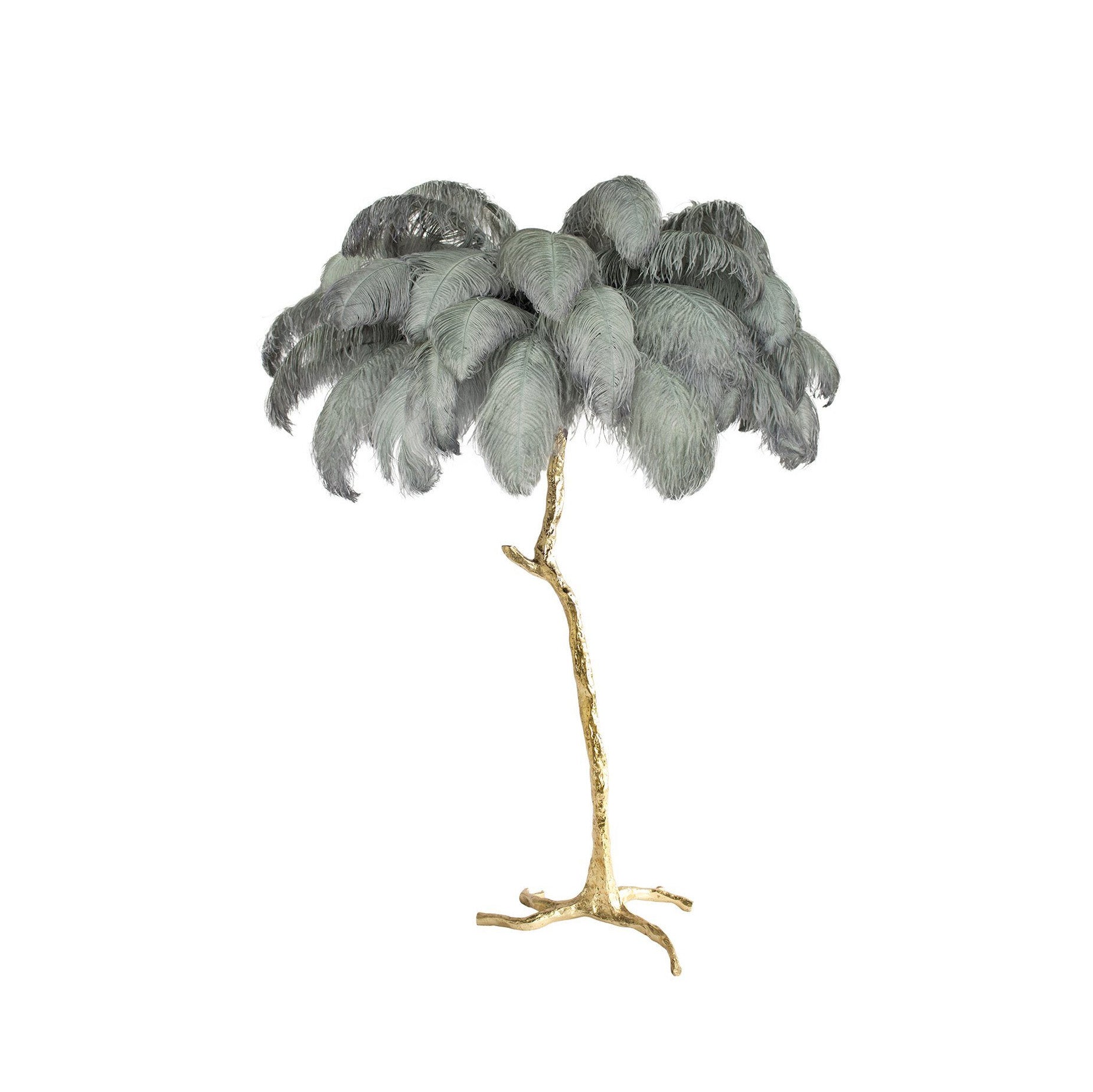 Ostrich Feather Floor Lamp - Nuvé