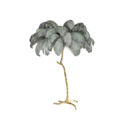Ostrich Feather Floor Lamp - Nuvé