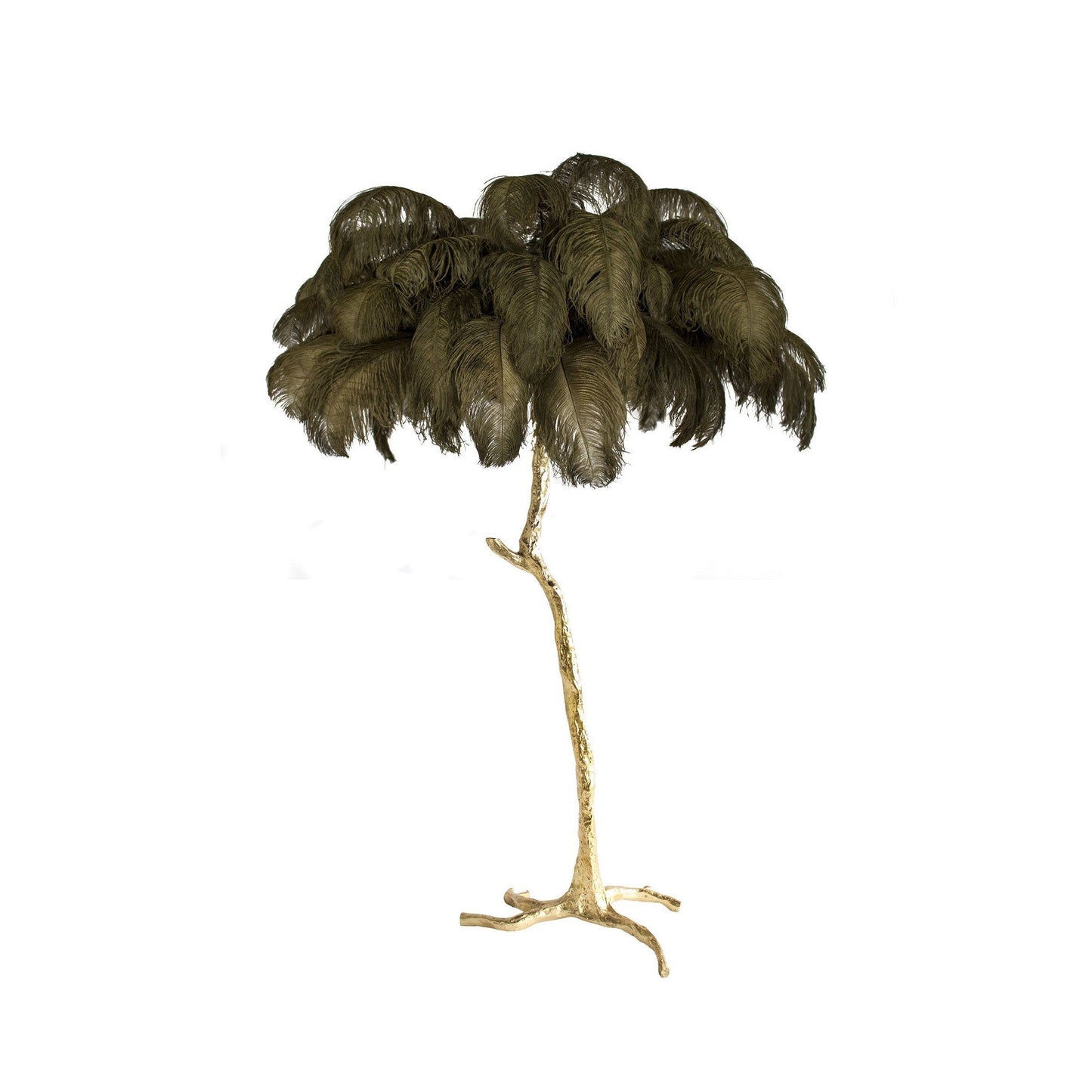 Ostrich Feather Floor Lamp - Nuvé