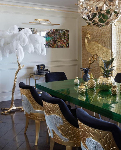 Ostrich Feather Floor Lamp - Nuvé