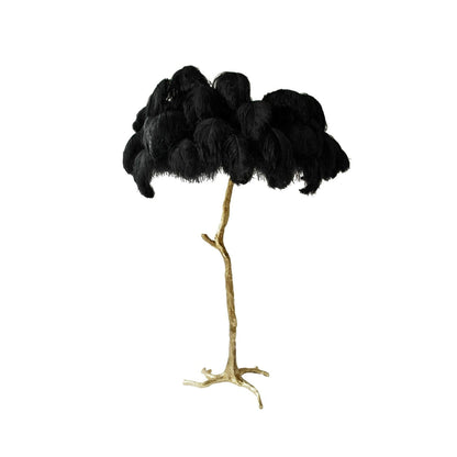 Ostrich Feather Floor Lamp - Nuvé