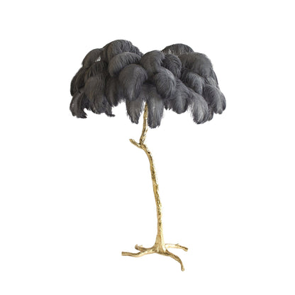 Ostrich Feather Floor Lamp - Nuvé