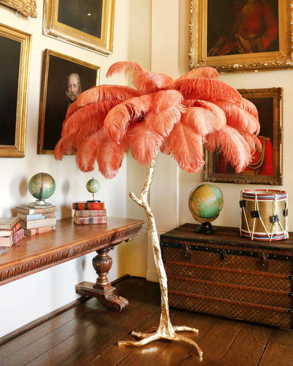 Ostrich Feather Floor Lamp - Nuvé