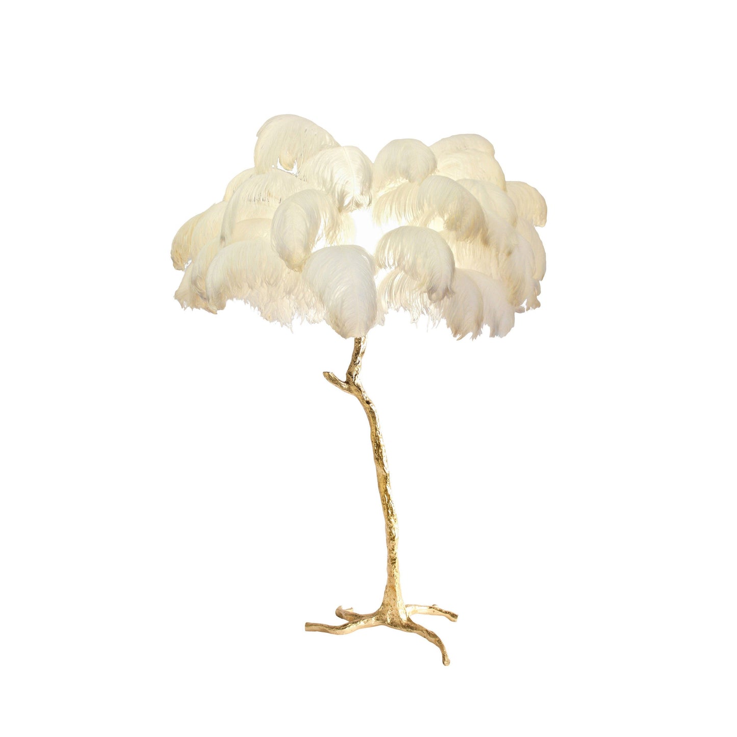 Ostrich Feather Floor Lamp - Nuvé