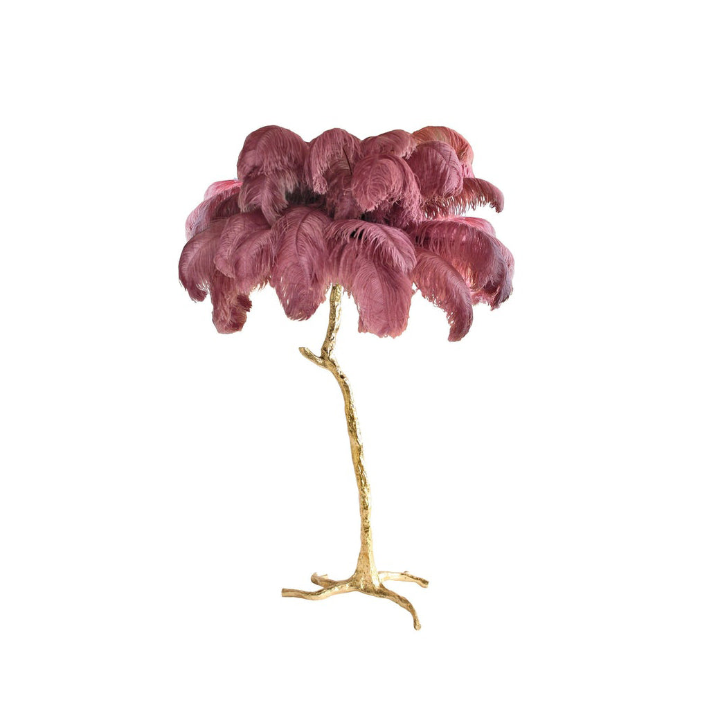 Ostrich Feather Floor Lamp - Nuvé