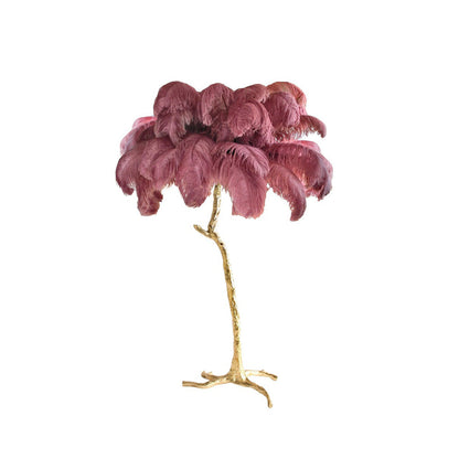 Ostrich Feather Floor Lamp - Nuvé