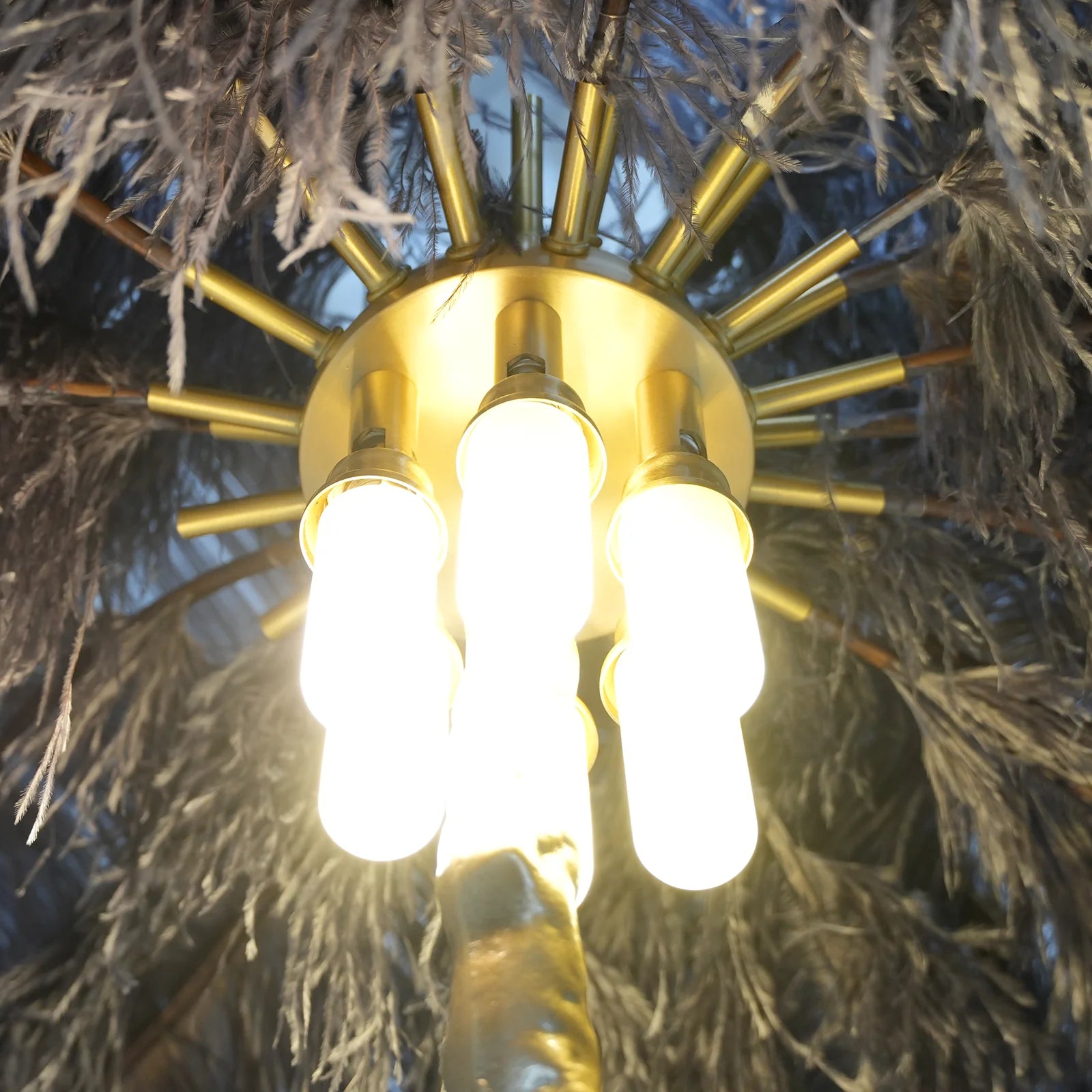 Ostrich Feather Floor Lamp - Nuvé