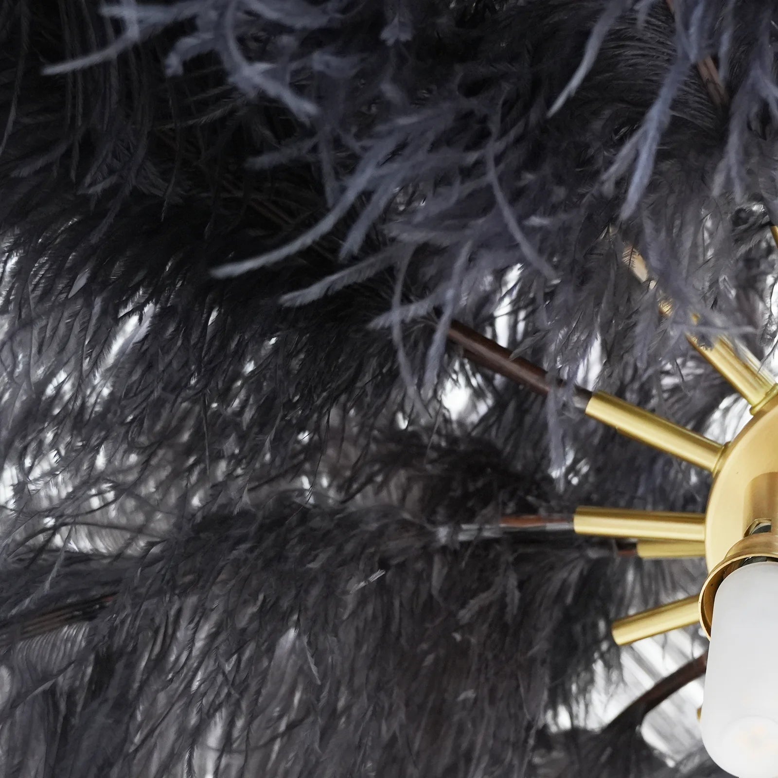 Ostrich Feather Floor Lamp - Nuvé