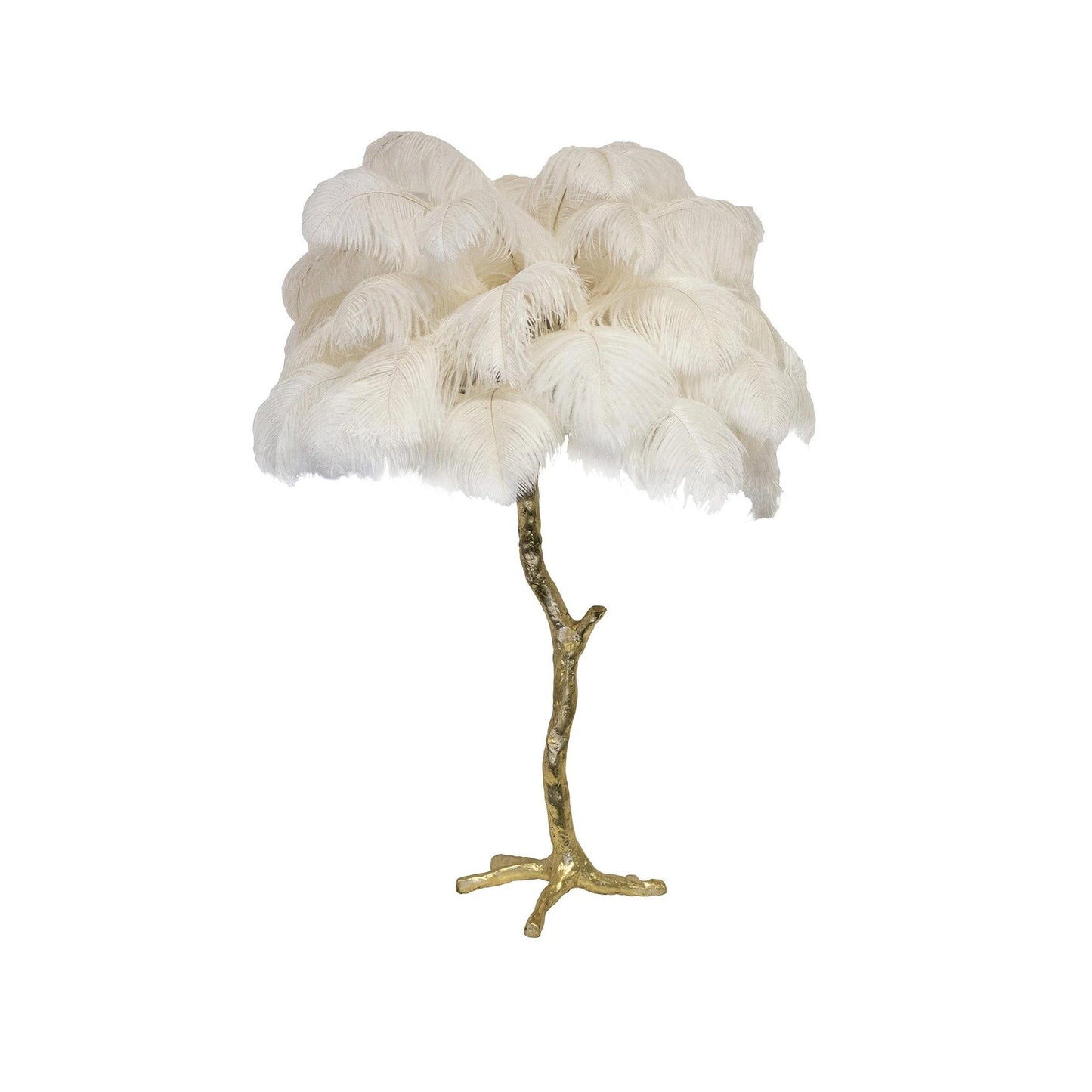 Ostrich Feather Table Lamp - Nuvé