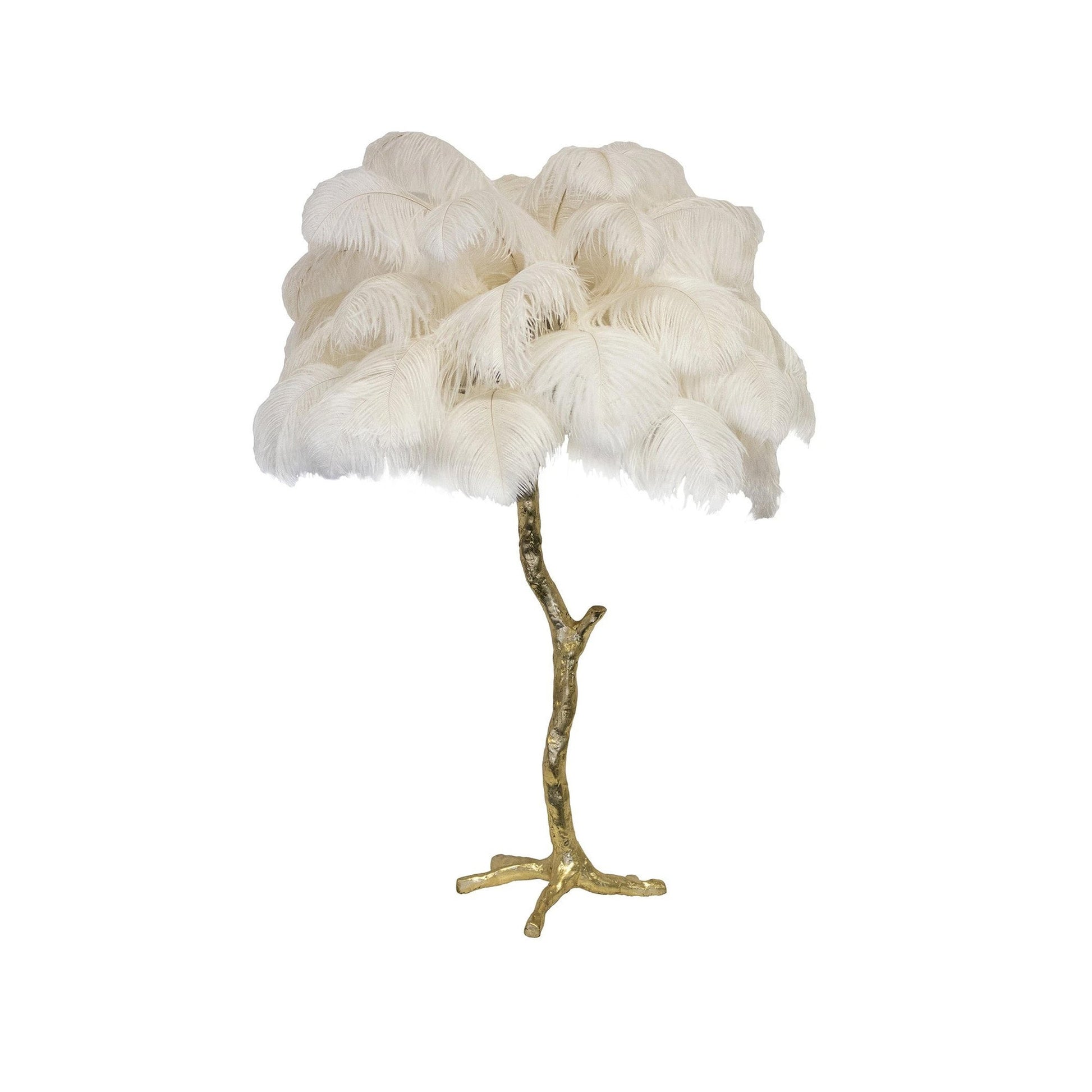 Ostrich Feather Table Lamp - Nuvé