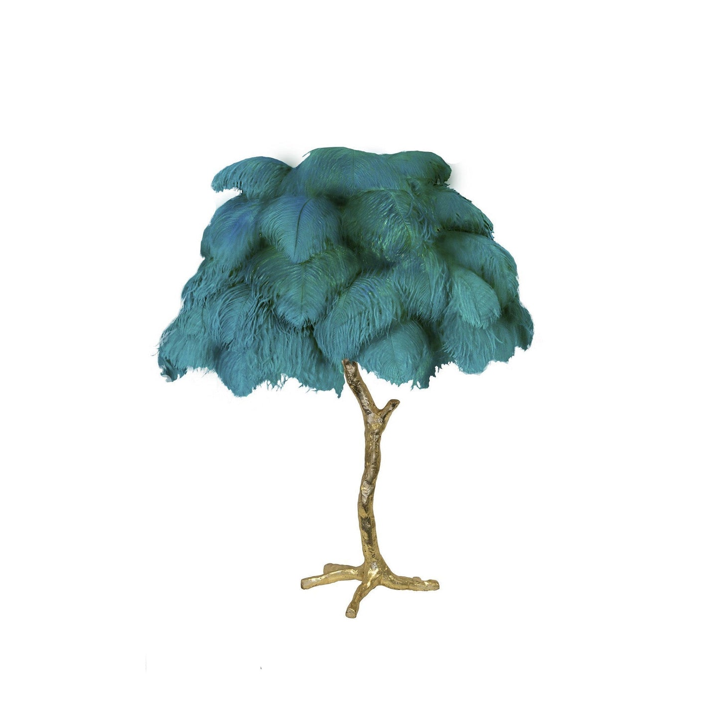 Ostrich Feather Table Lamp - Nuvé