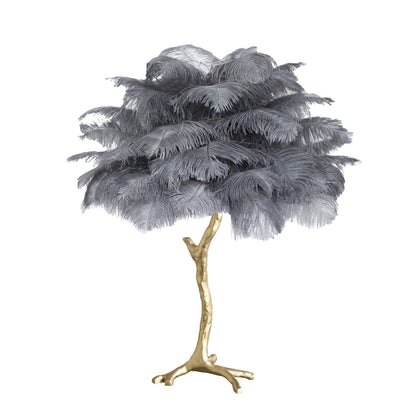 Ostrich Feather Table Lamp - Nuvé