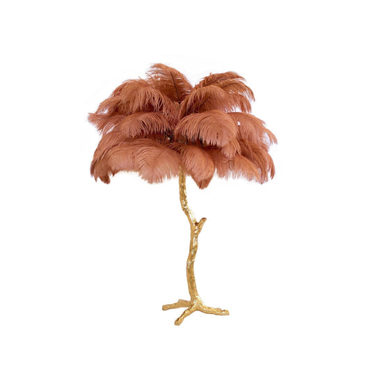 Ostrich Feather Table Lamp - Nuvé