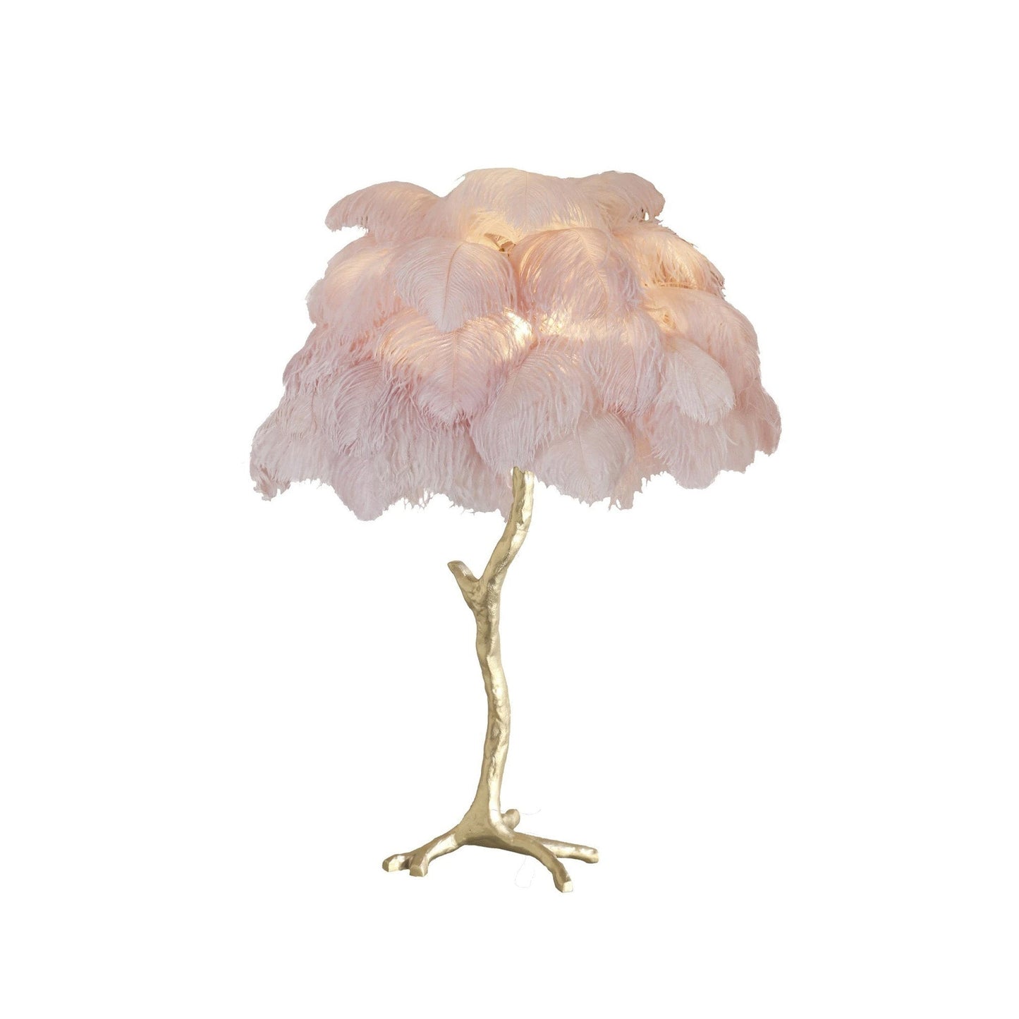 Ostrich Feather Table Lamp - Nuvé