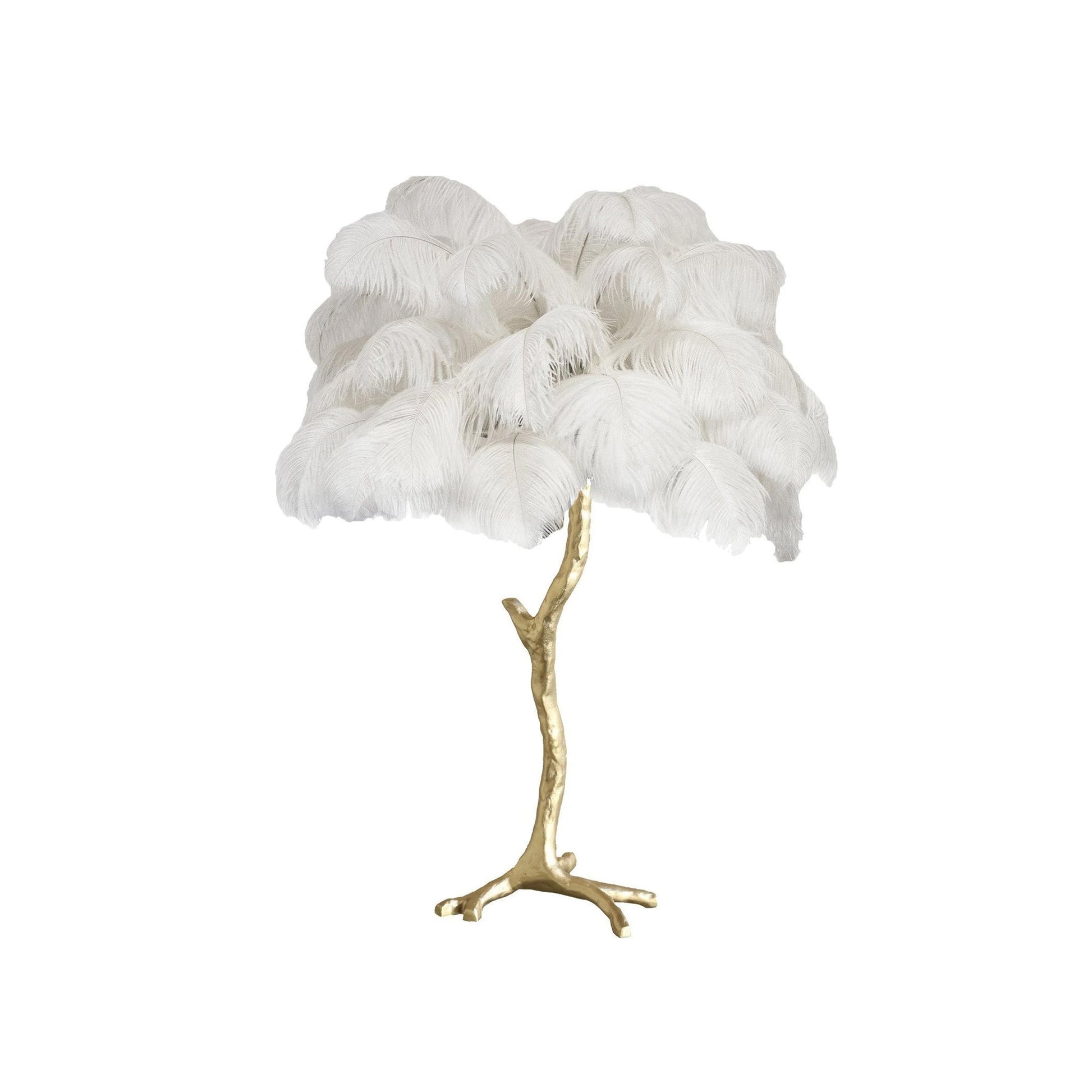 Ostrich Feather Table Lamp - Nuvé