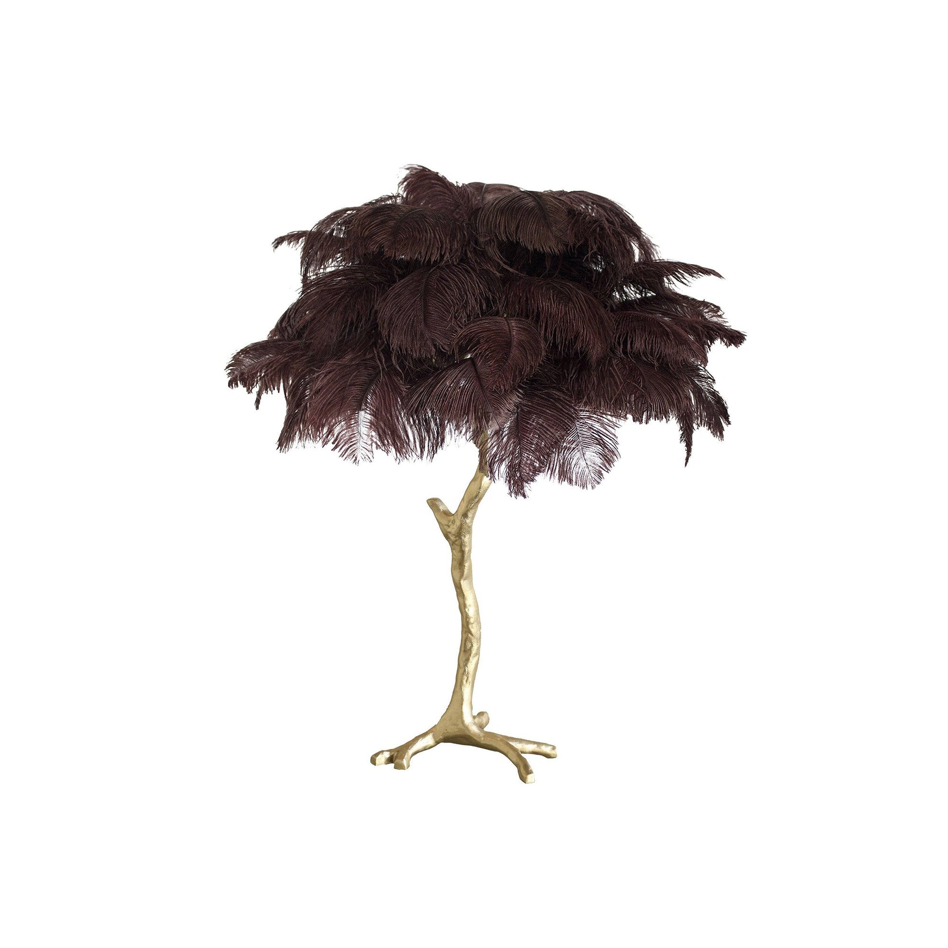 Ostrich Feather Table Lamp - Nuvé