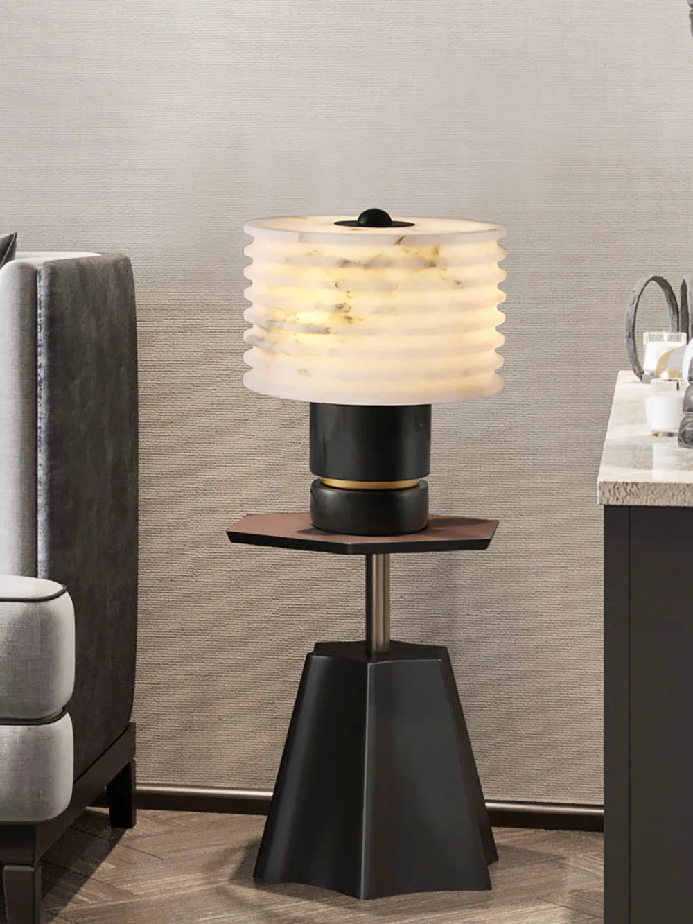 Outela Modern Alabaster Table Lamp - Nuvé