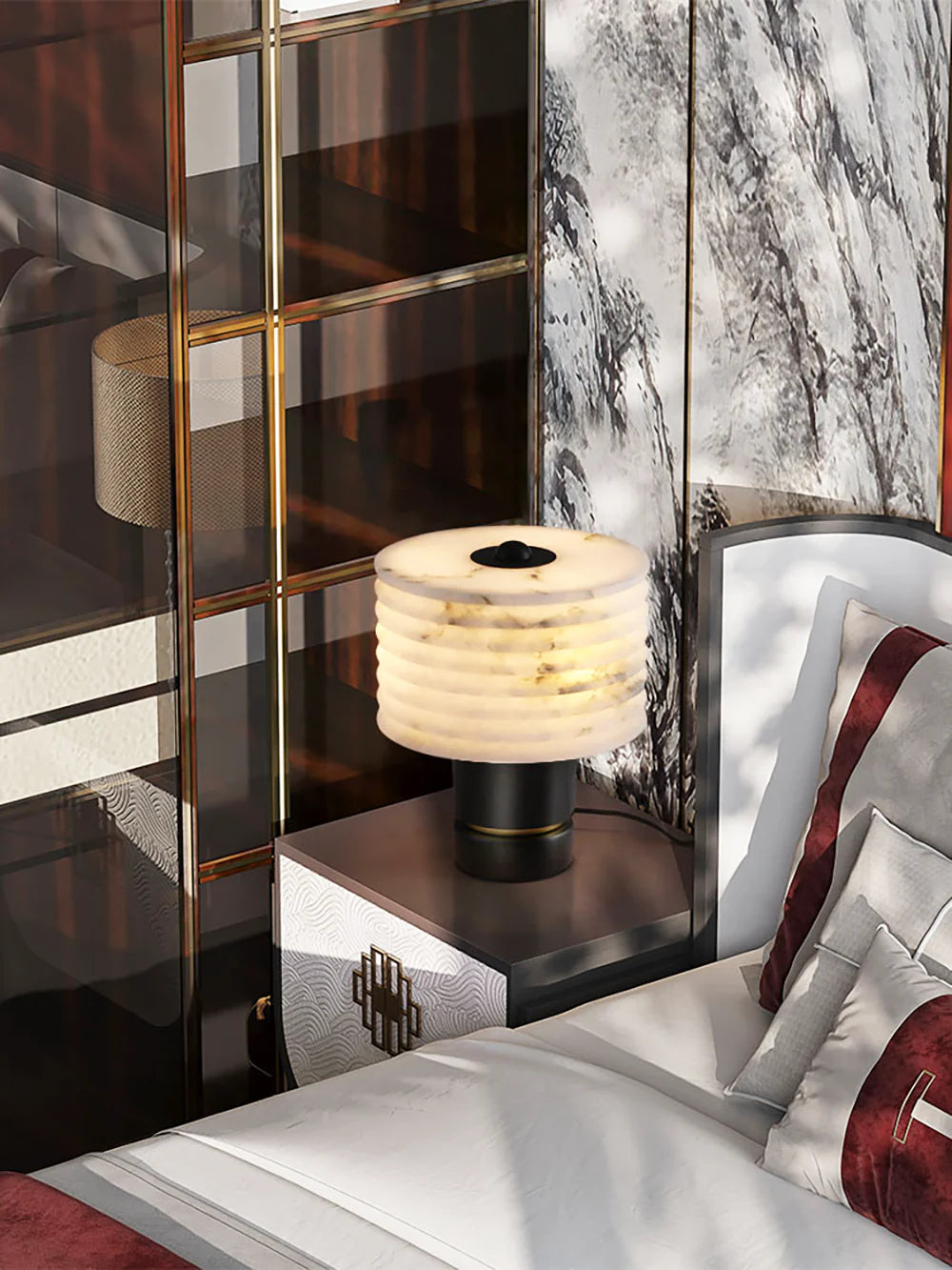 Outela Modern Alabaster Table Lamp - Nuvé