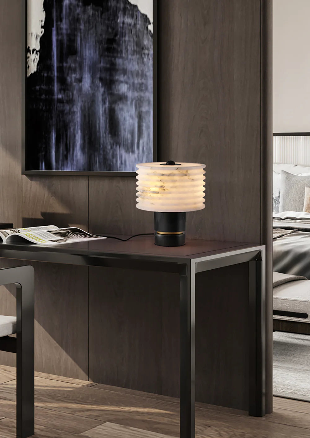 Outela Modern Alabaster Table Lamp - Nuvé