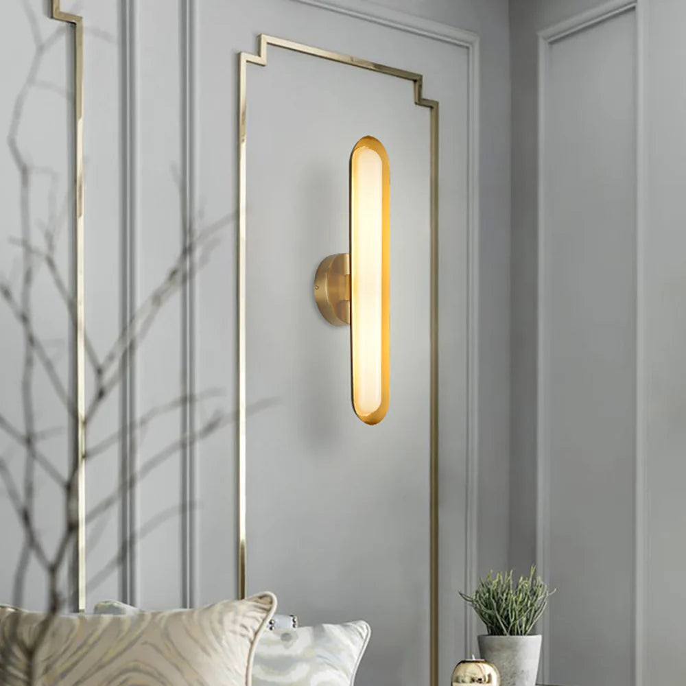 Oval Modern Metal Wall Light - Nuvé