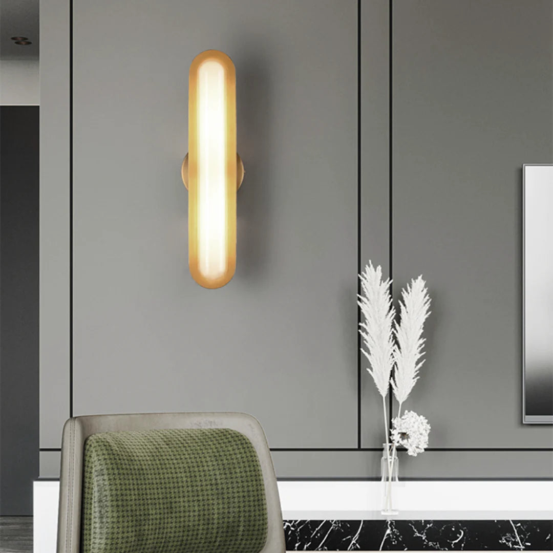 Oval Modern Metal Wall Light - Nuvé