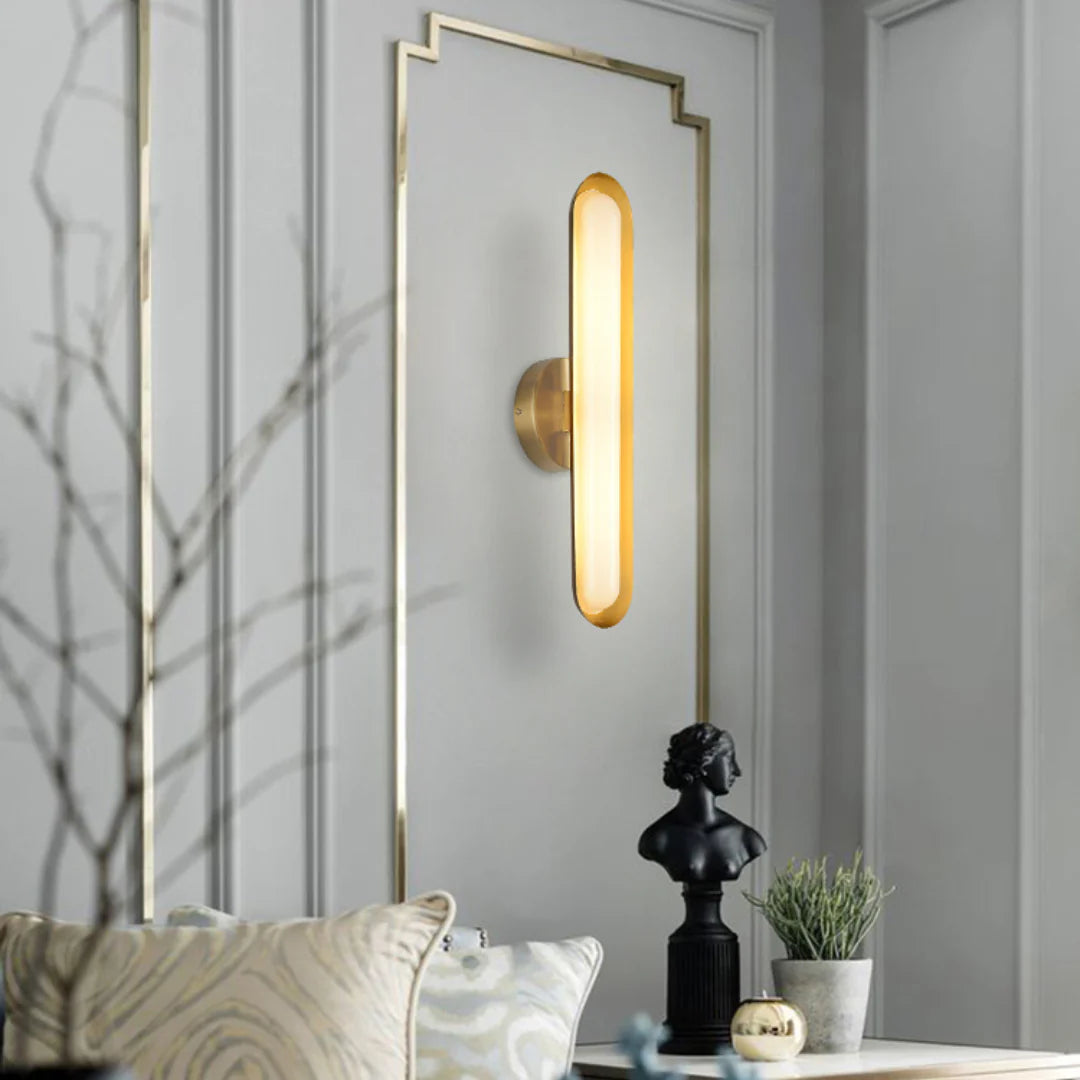 Oval Modern Metal Wall Light - Nuvé