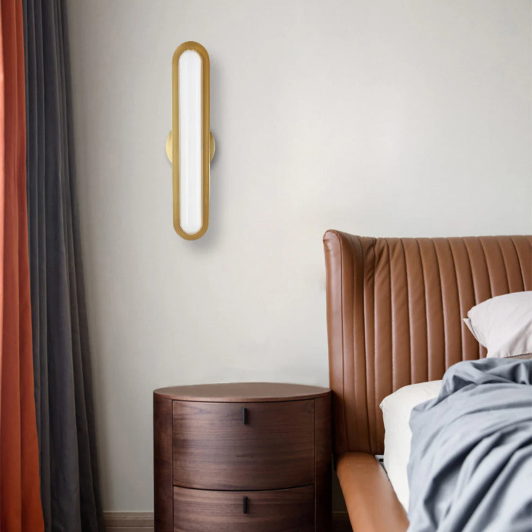 Oval Modern Metal Wall Light - Nuvé