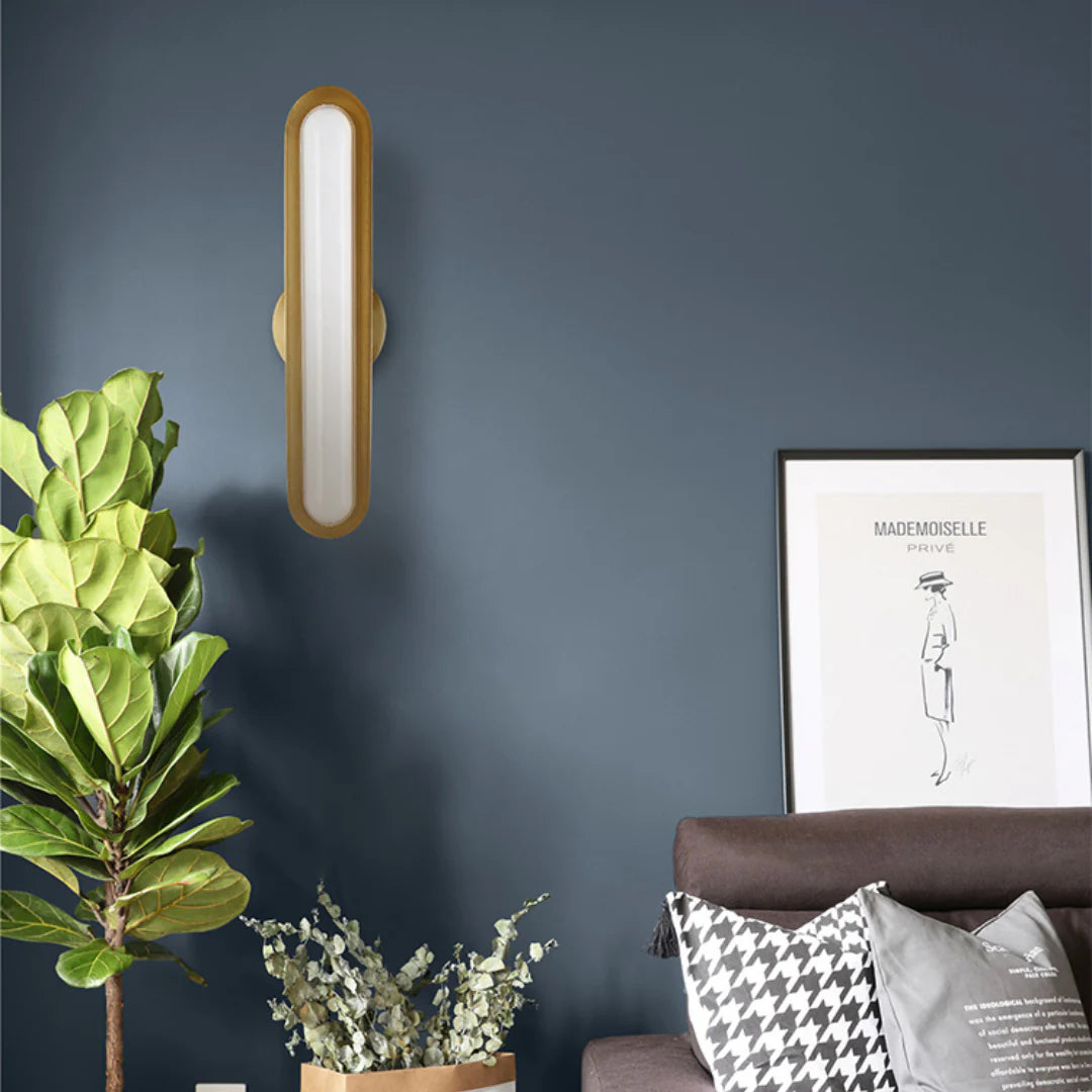 Oval Modern Metal Wall Light - Nuvé