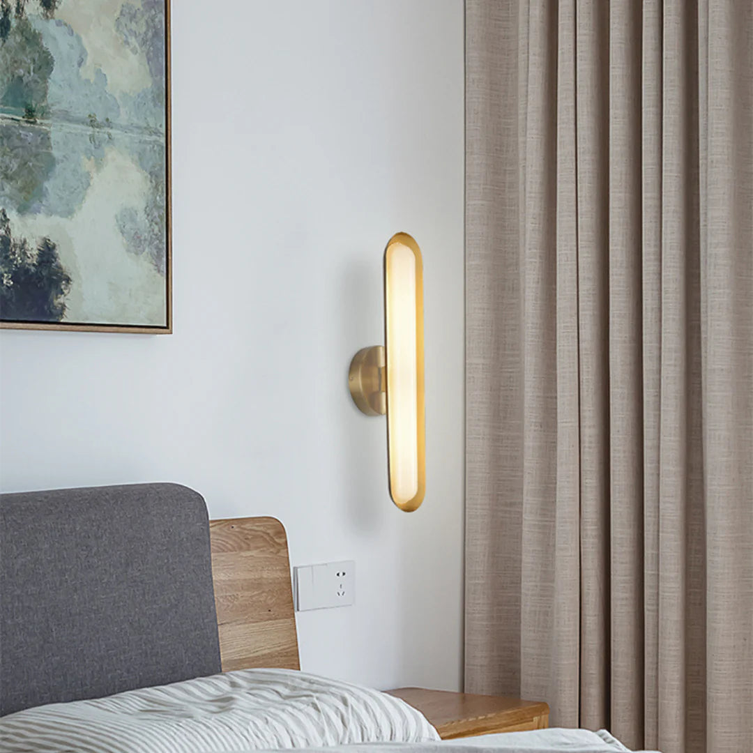 Oval Modern Metal Wall Light - Nuvé