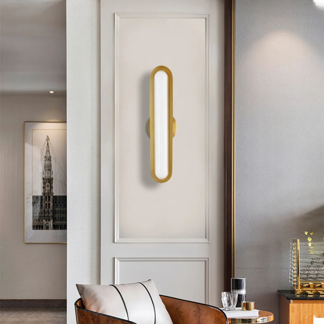 Oval Modern Metal Wall Light - Nuvé
