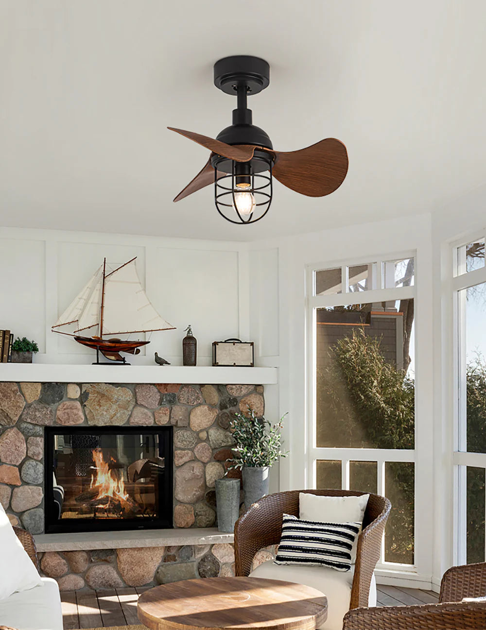 Oxton Simple Ceiling Fan Lamp - Nuvé