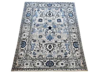 Afghan Serapi (7'10"x10'01") blues - Nuvé