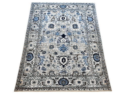 Afghan Serapi (7'10"x10'01") blues - Nuvé