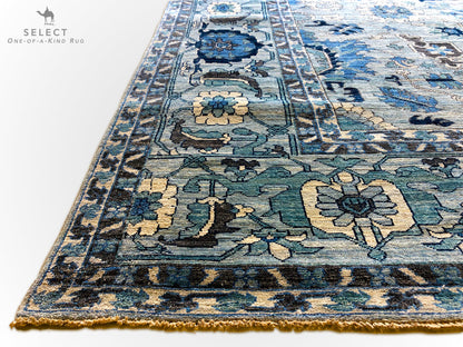Afghan Serapi (7'10"x10'01") blues - Nuvé