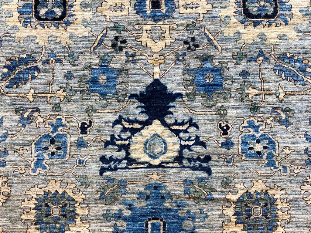 Afghan Serapi (7'10"x10'01") blues - Nuvé