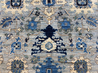 Afghan Serapi (7'10"x10'01") blues - Nuvé