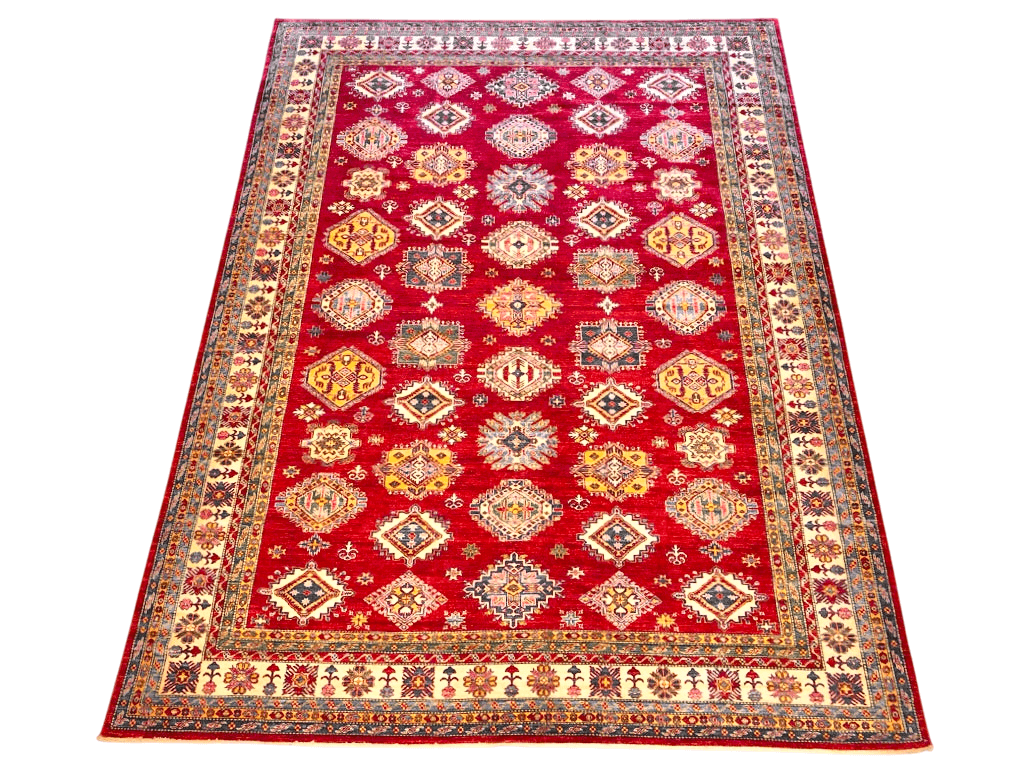 Super Kazak (10'09"x14'01") red/ivory - Nuvé