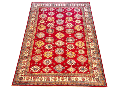 Super Kazak (10'09"x14'01") red/ivory - Nuvé