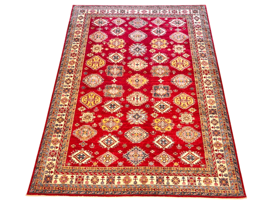 Super Kazak (10'09"x14'01") red/ivory - Nuvé
