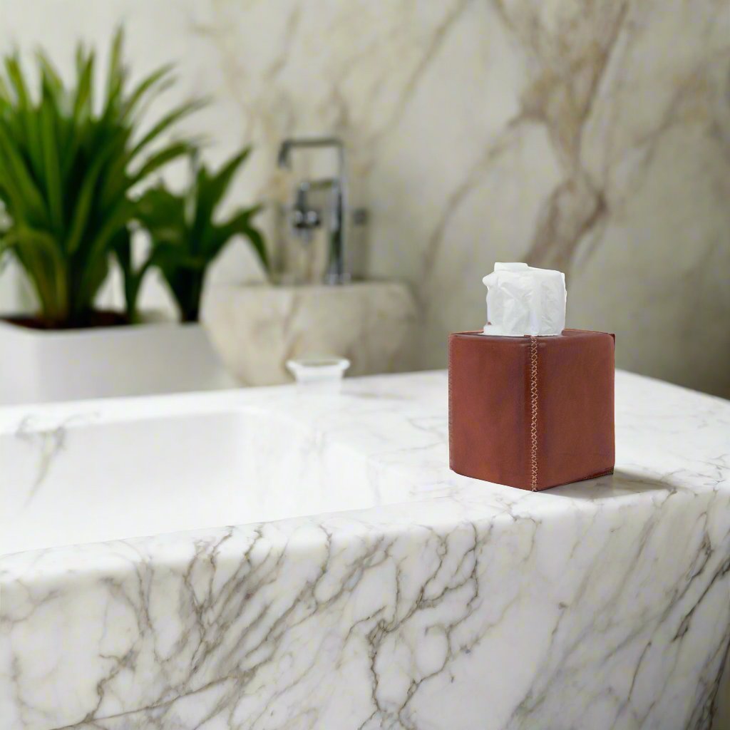 Pañuelo | Leather Tissue Box Cover - Nuvé