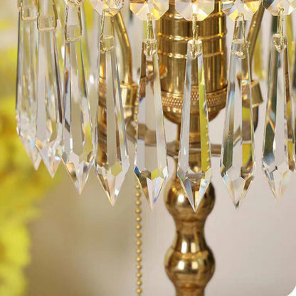 Peacock Green Crystal Table Lamp - Nuvé