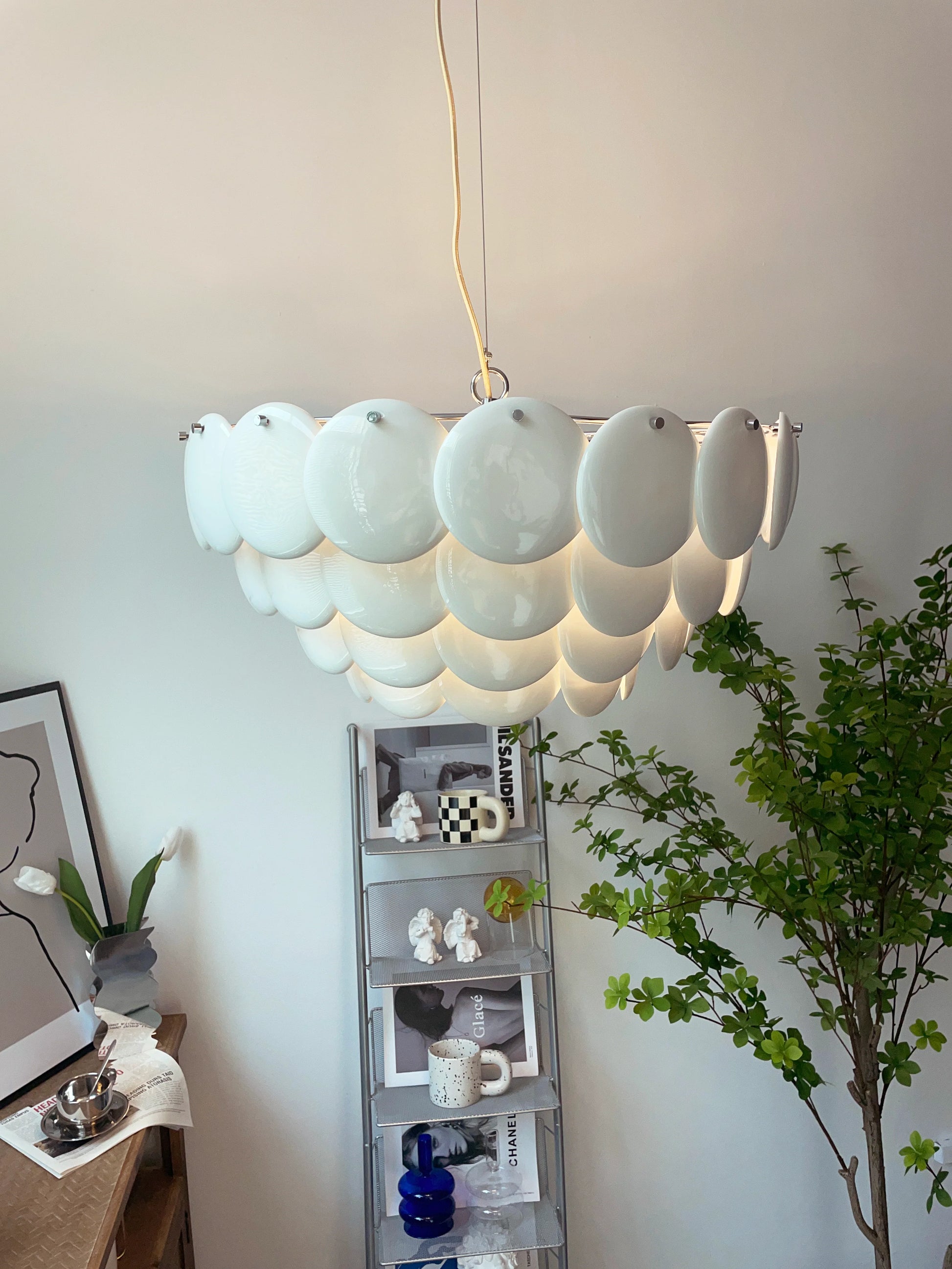 Pembridge White Ceramic Chandelier - Nuvé