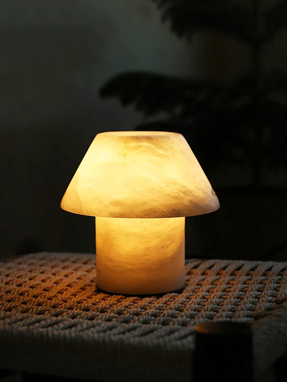 Alabaster Petra Stone House Table Lamp - Nuvé