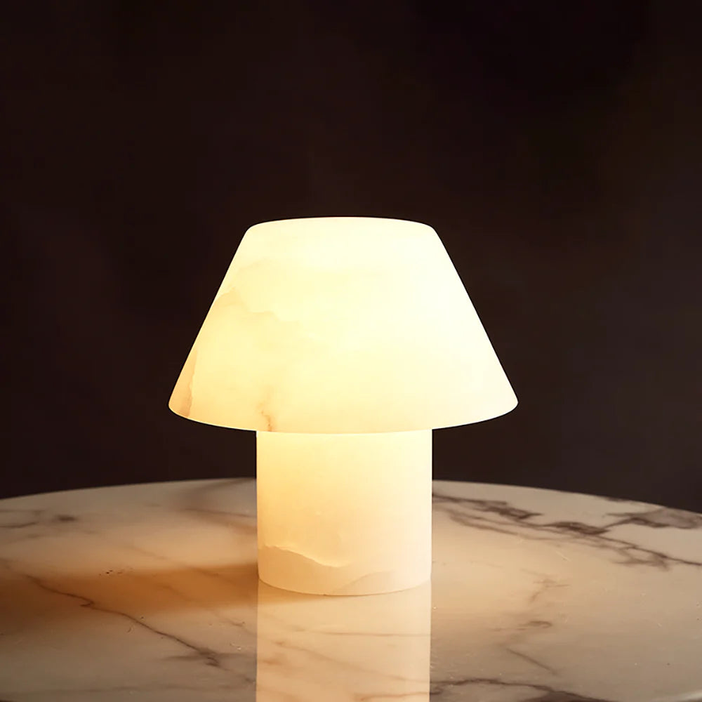 Alabaster Petra Stone House Table Lamp - Nuvé