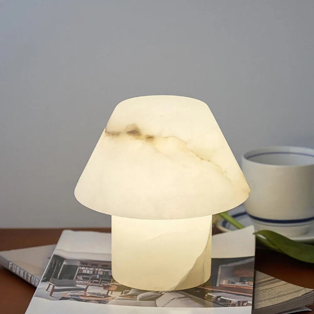Alabaster Petra Stone House Table Lamp
