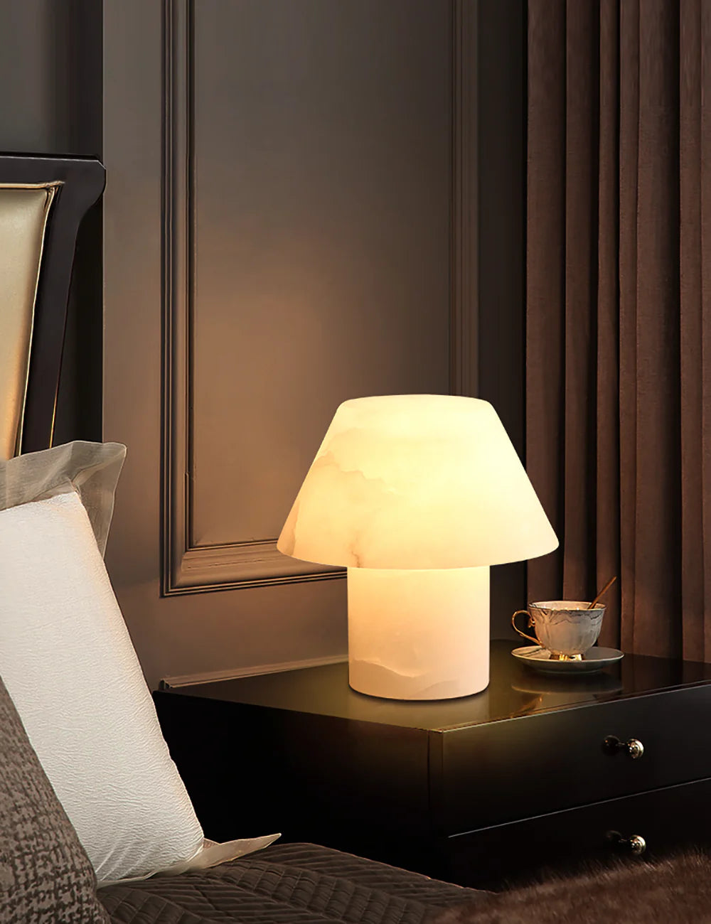 Alabaster Petra Stone House Table Lamp - Nuvé
