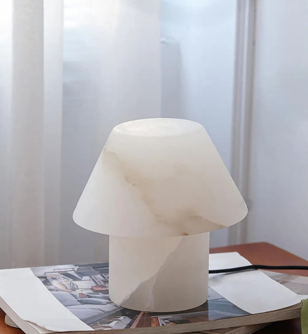 Alabaster Petra Stone House Table Lamp - Nuvé