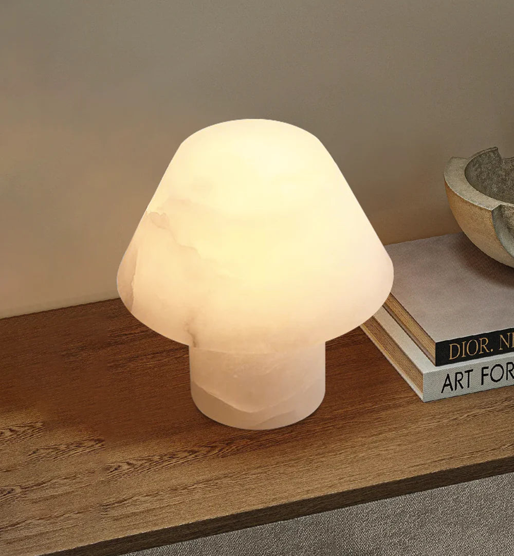 Alabaster Petra Stone House Table Lamp - Nuvé