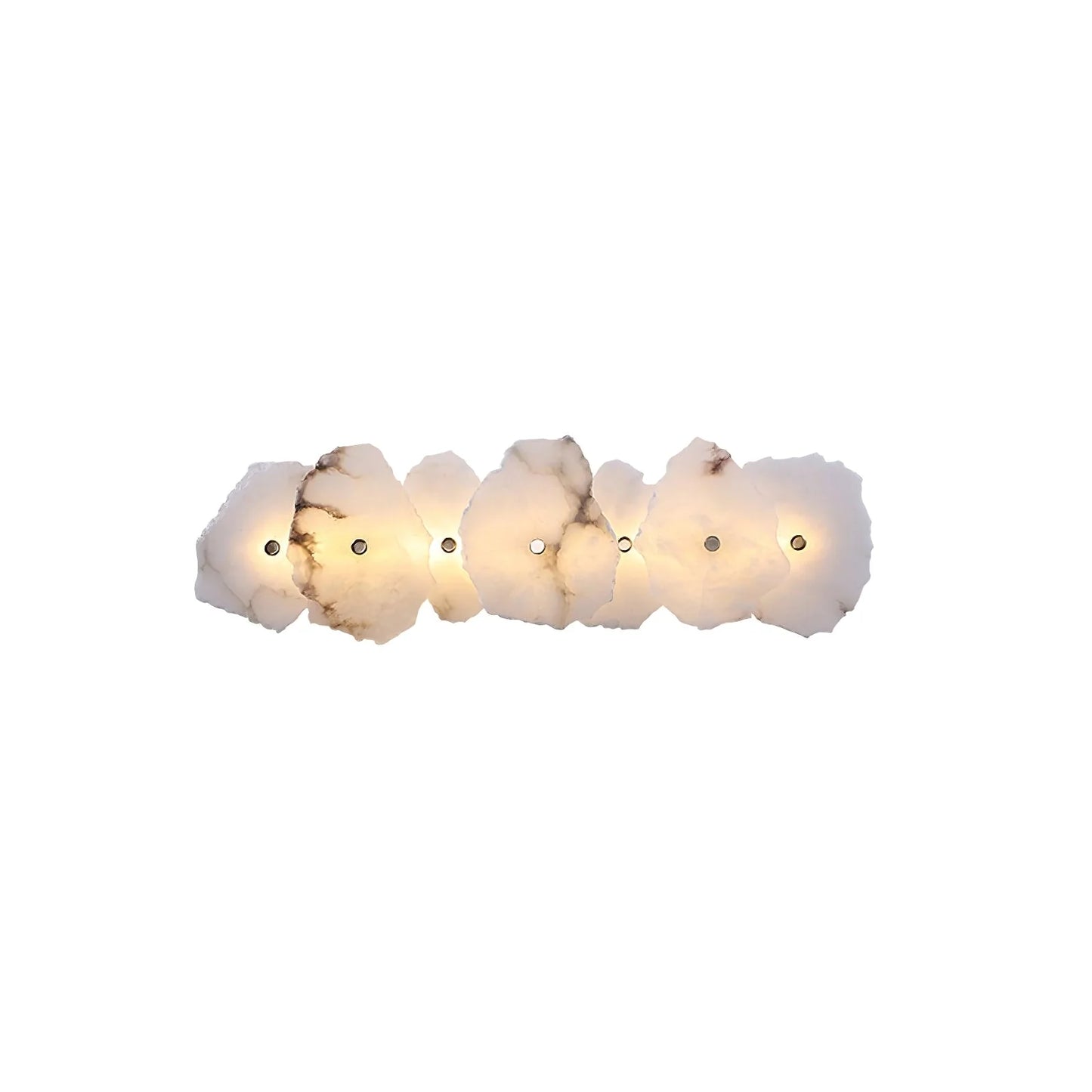 Korewolamp Petra wall lamp with sleek, modern design mounted on a wall, showcasing its elegant shape and warm lighting.